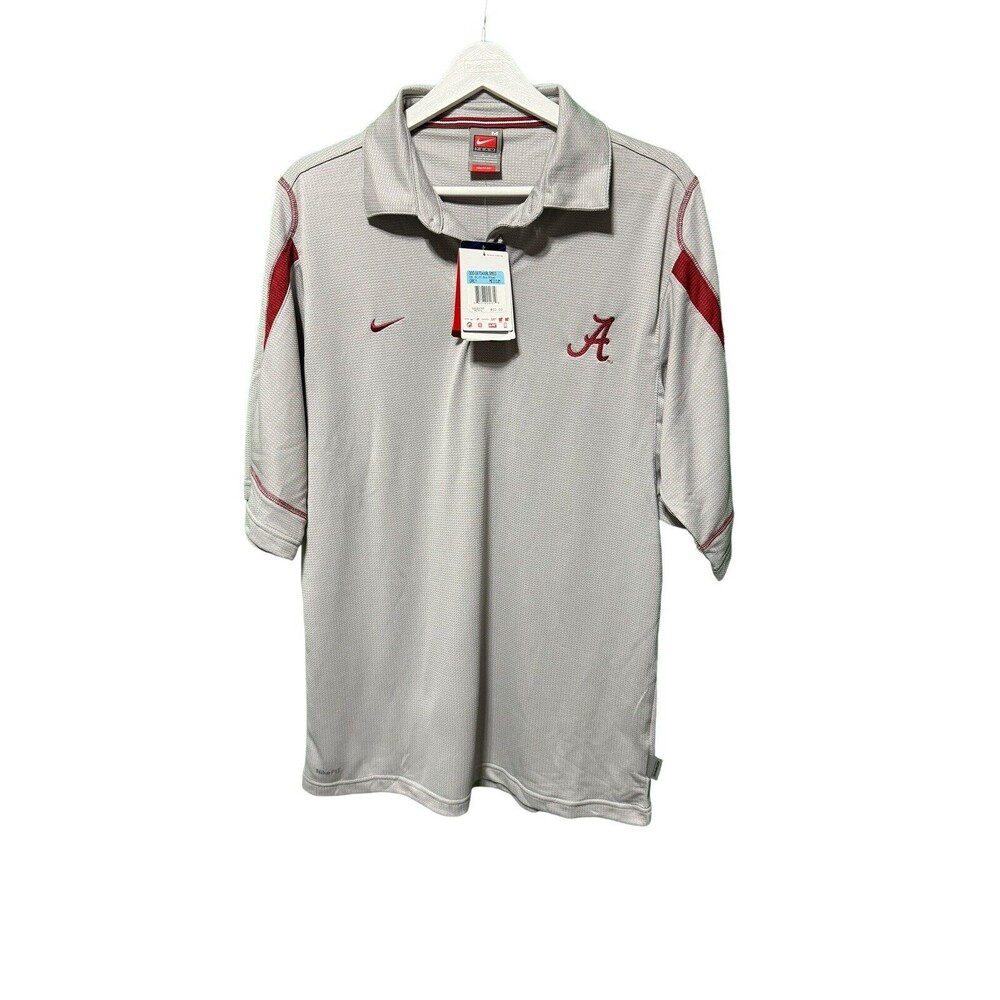 University of Alabama Nike Polo Crimson And Gray Size M NWT Roll Tide - Picture 6 of 16